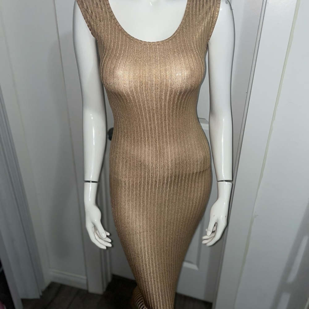Gold dress